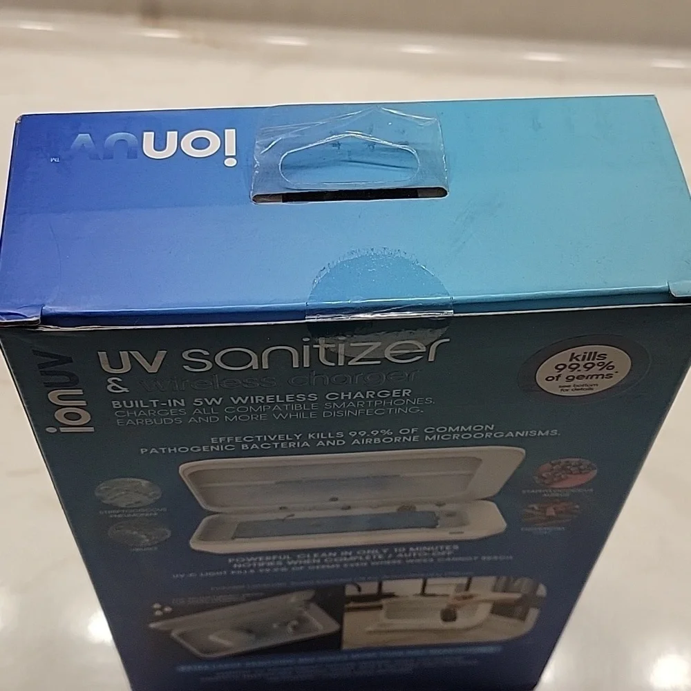 Wireless charger and UV sanitizer